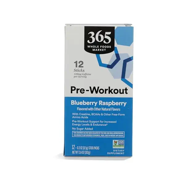 Blueberry Raspberry Pre-Workout Powder 12 Count, 0.3 OZ 2
