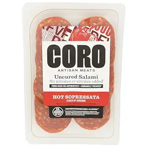 Sliced Hot Sopressata Salami, 3 OZ