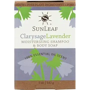 Clarysage Lavender Shampoo and Body Soap, 5 OZ