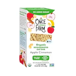 Organic Apple Cinnamon Oat Bar 4 Count, 1.6 OZ