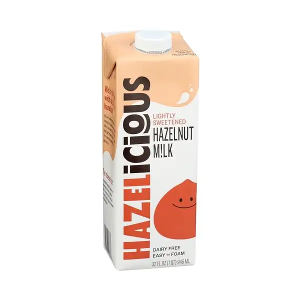 Lightly Sweetened Hazelnut Milk 1