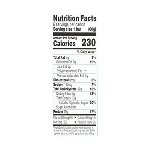 Chocolate Chunk Energy Bar, 2.1 OZ 4