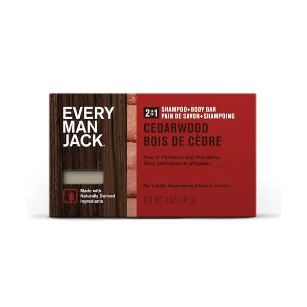 Cedarwood 2 in 1 Shampoo and Body Bar, 5 OZ 1