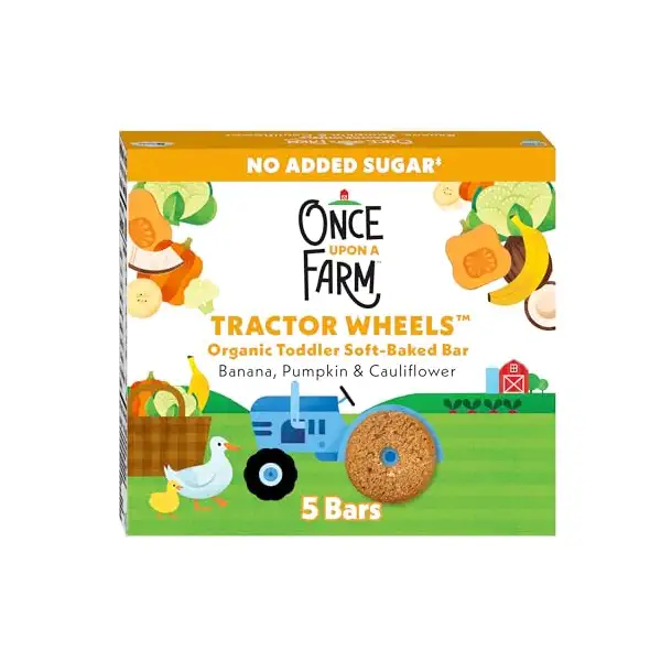 Organic Pumpkin Cauliflower Soft Baked Tractor Wheels, 3.35 OZ 1