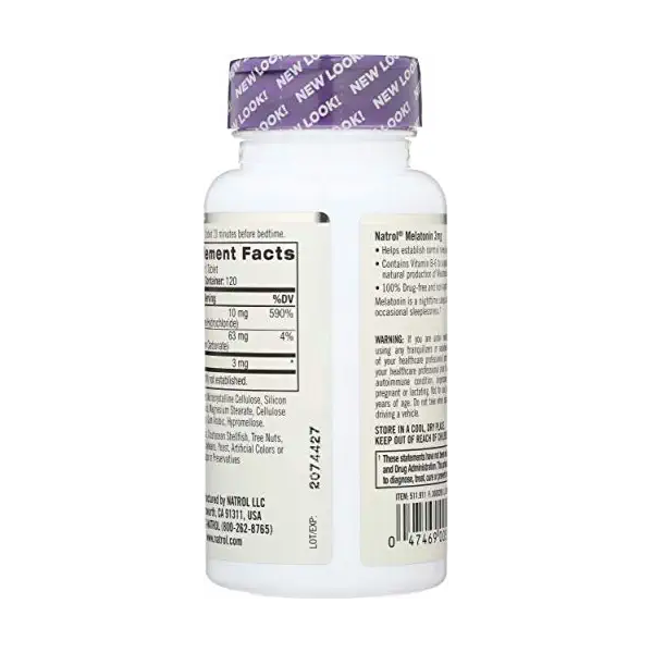 Melatonin 3 MG, 120 CT 4