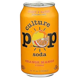 Orange Mango & Lime Probiotic Soda, 12 FZ