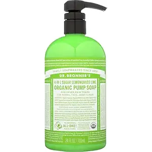 Organic Lemongrass Lime Liquid Body Soap, 710 ML