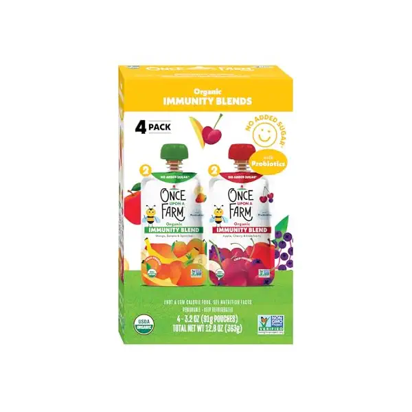 Organic Mango and Apple Kids Yogurt 4pk, 12.8 OZ 1