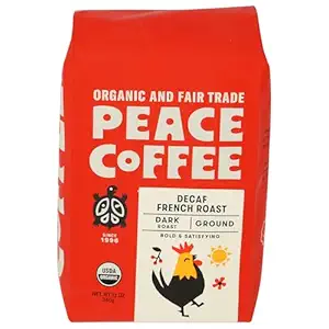 Organic Decaf French Roast Ground Coffee, 12 OZ