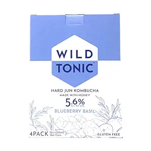 Blueberry Basil Hard Kombucha 4pk Cans, 12 FZ