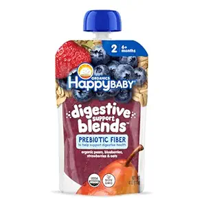 Organic Pear Blueberry Strawberry Oats Digestive Blends, 4 OZ