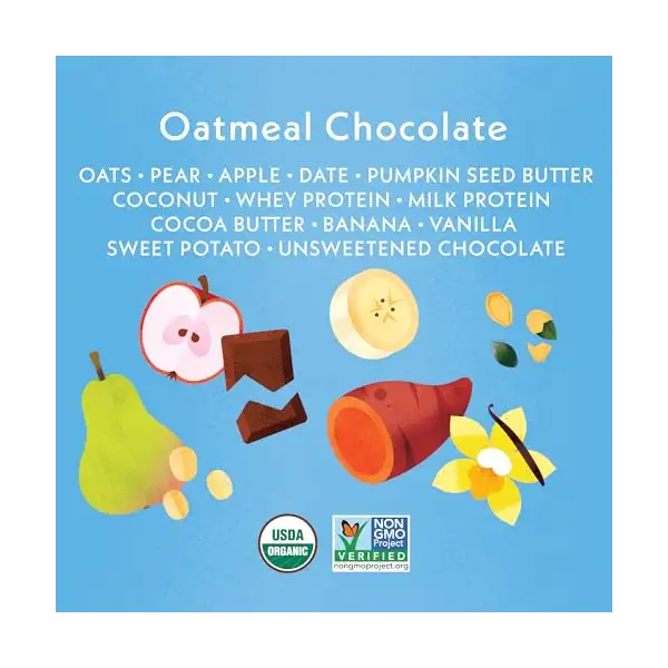 Organic Chocolate Chip Oatmeal Bar Sgl, 1.6 OZ 2