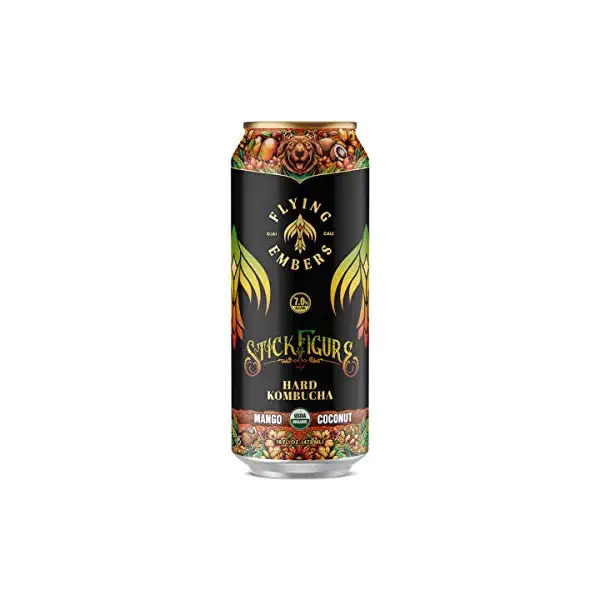 Mango Coconut Hard Kombucha 16fz Can Sgl, 16 FZ 1