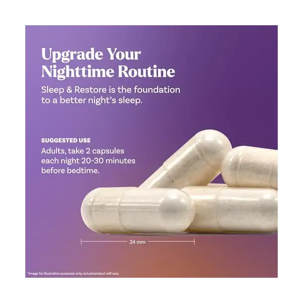 Sleep & Restore Non-Melatonin Capsule, 60 CT 7