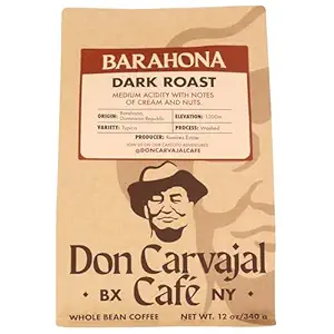 Barahona Dark Roast Whole Bean Coffee, 12 OZ