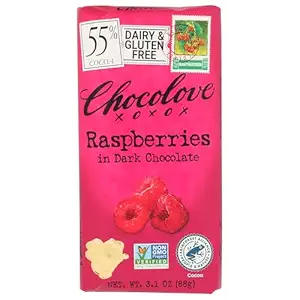 Raspberry Dark Chocolate Bar, 3.1 OZ