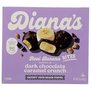 Dark Chocolate Caramel Crunch Banana Bites, 8 OZ