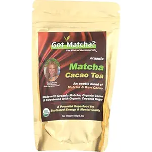 Organic Matcha Blended Tea Cacao, 150 GR