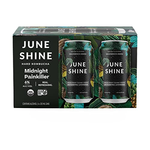 hakkacandyland　0808 Midnight Painkiller Hard Kombucha 6pk Cans, 12 FZ at Whole