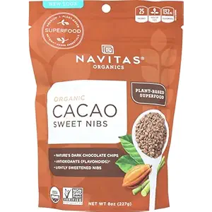 Organic Cacao Sweet Nibs, 8 OZ