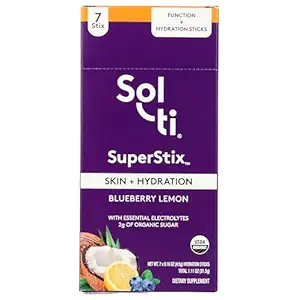 Organic Blueberry Lemon Hydration Plus Skin 7 Count, 0.16 OZ
