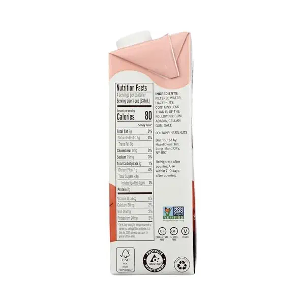 Unsweetened Hazelnut Milk 5