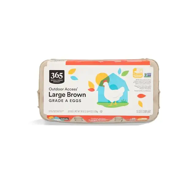 Large Brown Grade A Eggs 18 Count 1
