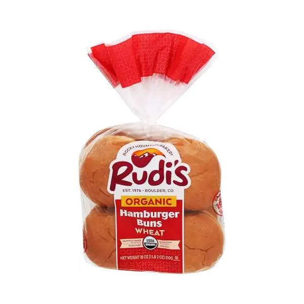 Organic Wheat Hamburger Buns, 18 OZ 1