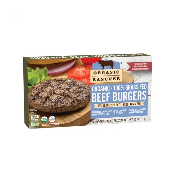 Organic Beef Burger, 16 OZ 1