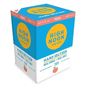 Peach Vodka Seltzer 4pk Cans, 12 FZ