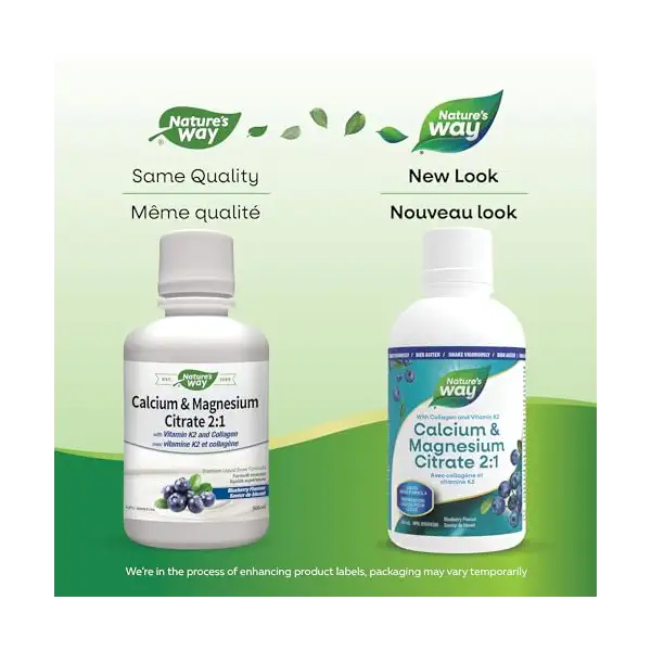 Calcium & Magnesium Citrate 2:1 K2 Liquid Blueberry 2