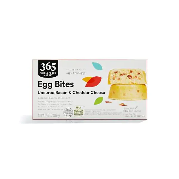 365 by Whole Foods Market, Egg Bites, Bacon & Cheddar Sous Vide, 4.23 Ounce 1