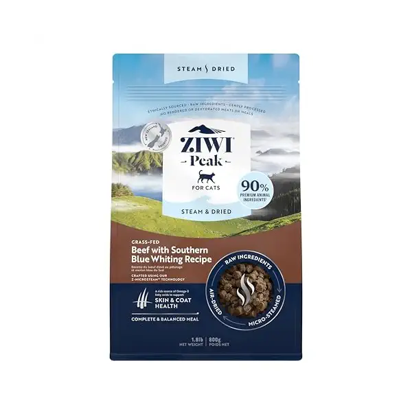 Steam Dried Chicken Whole Mackerel Cat Kibble, 16 OZ 1