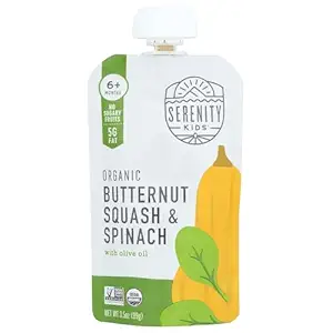 Organic Butternut Squash & Spinach Baby Food, 3.5 OZ