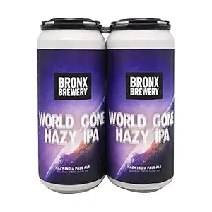 World Gone Hazy IPA 4pk Cans, 16 FZ