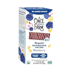 Organic Blueberry Oat Bar 4 Count, 1.6 OZ