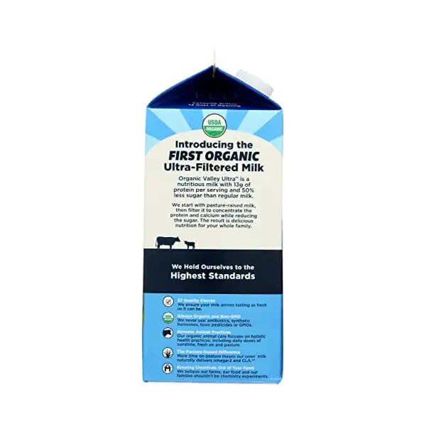 Organic Ultra-Filtered 2% Reduced Fat Milk, 56 FZ 6