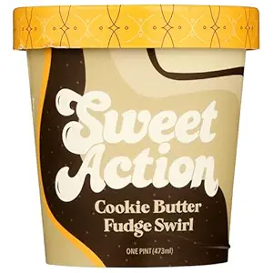 Cookie Butter Fudge Swirl Ice Cream, 1 PT