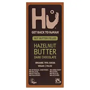 Organic Hazelnut Butter Dark Chocolate Bar, 60 GR