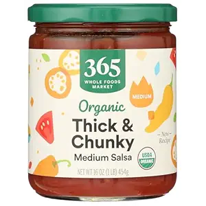 365 by Whole Foods Market, Organic Thick & Chunky Medium Salsa, 16 Ounce