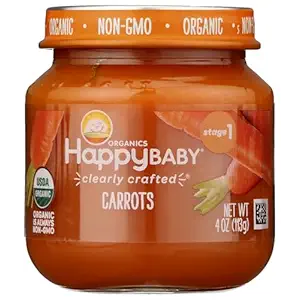 Organic Stage 1 Carrots Baby Food, 4 OZ