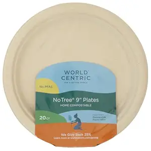 9 Inch Fiber Plates 20 Count, 20 CT