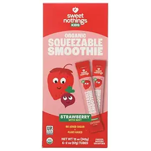 Organic Strawberry Beet Squeezable Smoothie, 12 OZ