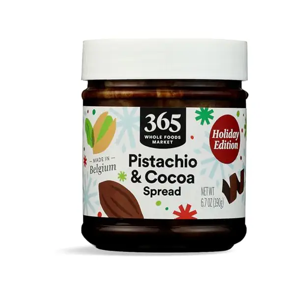 WHOLE FOODS MARKET Chocolate-Pistachio Duo Nut Butter Spread, 6.7 OZ 1