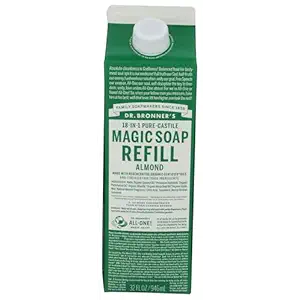 Almond Castile Soap Refill, 32 FZ
