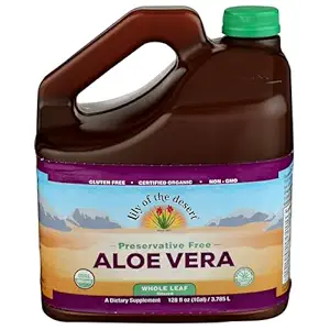Organic Whole Leaf Aloe Vera, 128 FZ