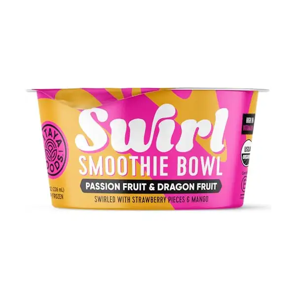 Organic Passion Fruit Dragon Fruit Swirl Bowl, 6 OZ 1