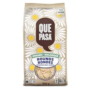 Organic Unsalted Rounds Tortilla Chips, 300 GR