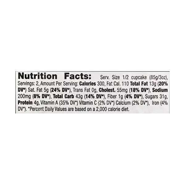 Carrot Cupcake with Cream Cheese, 6 OZ 3