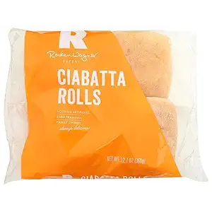 Plain Ciabatta Rolls 4 Count, 12.7 OZ